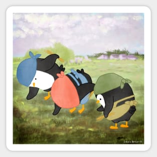 The Penguins Gleaners Art Series Sticker